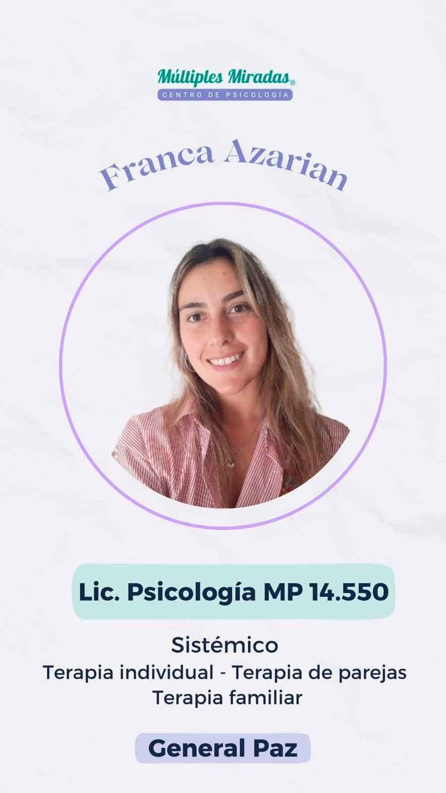Lic. Franca Azarian