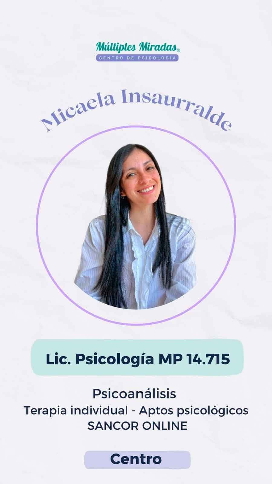 Lic. Micaela Insaurralde