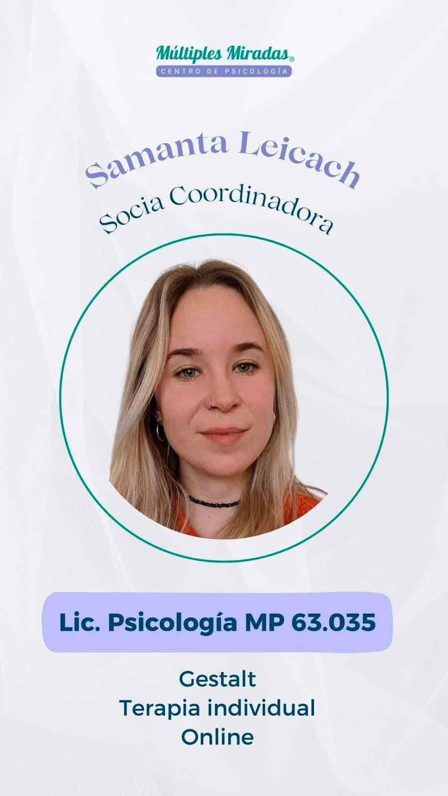 Lic. Samanta Leicach